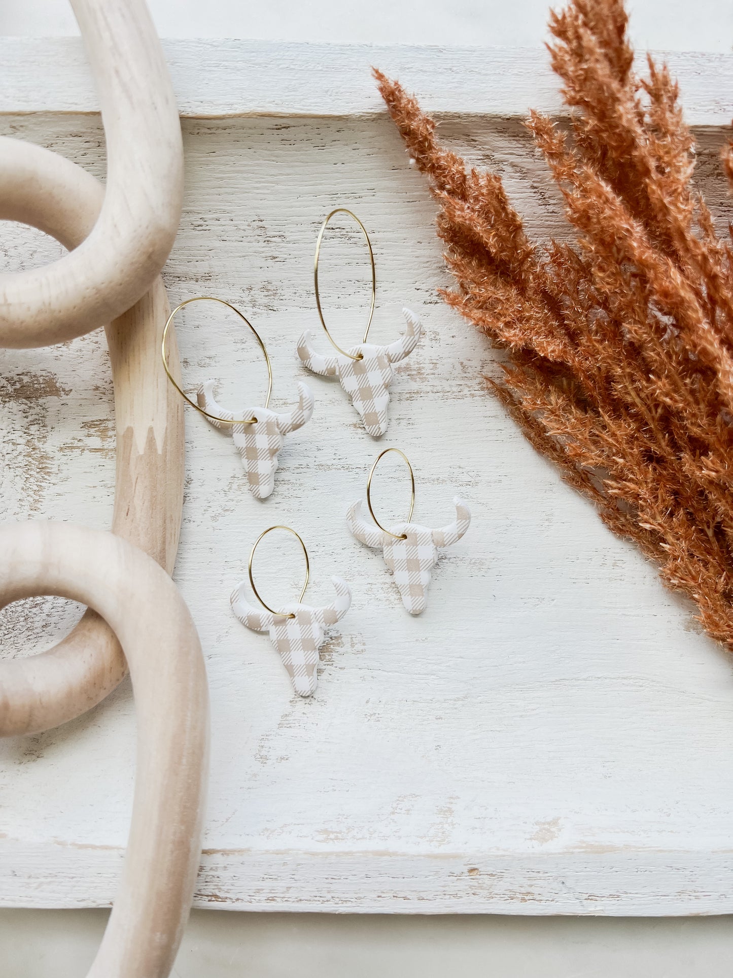 Cow Skull Hoops