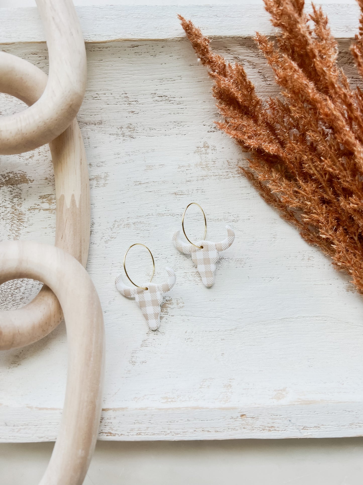 Cow Skull Hoops