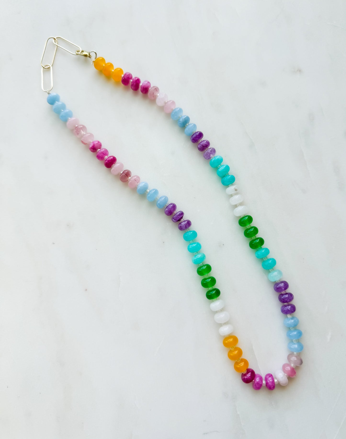 Hand Beaded Jewel Necklace