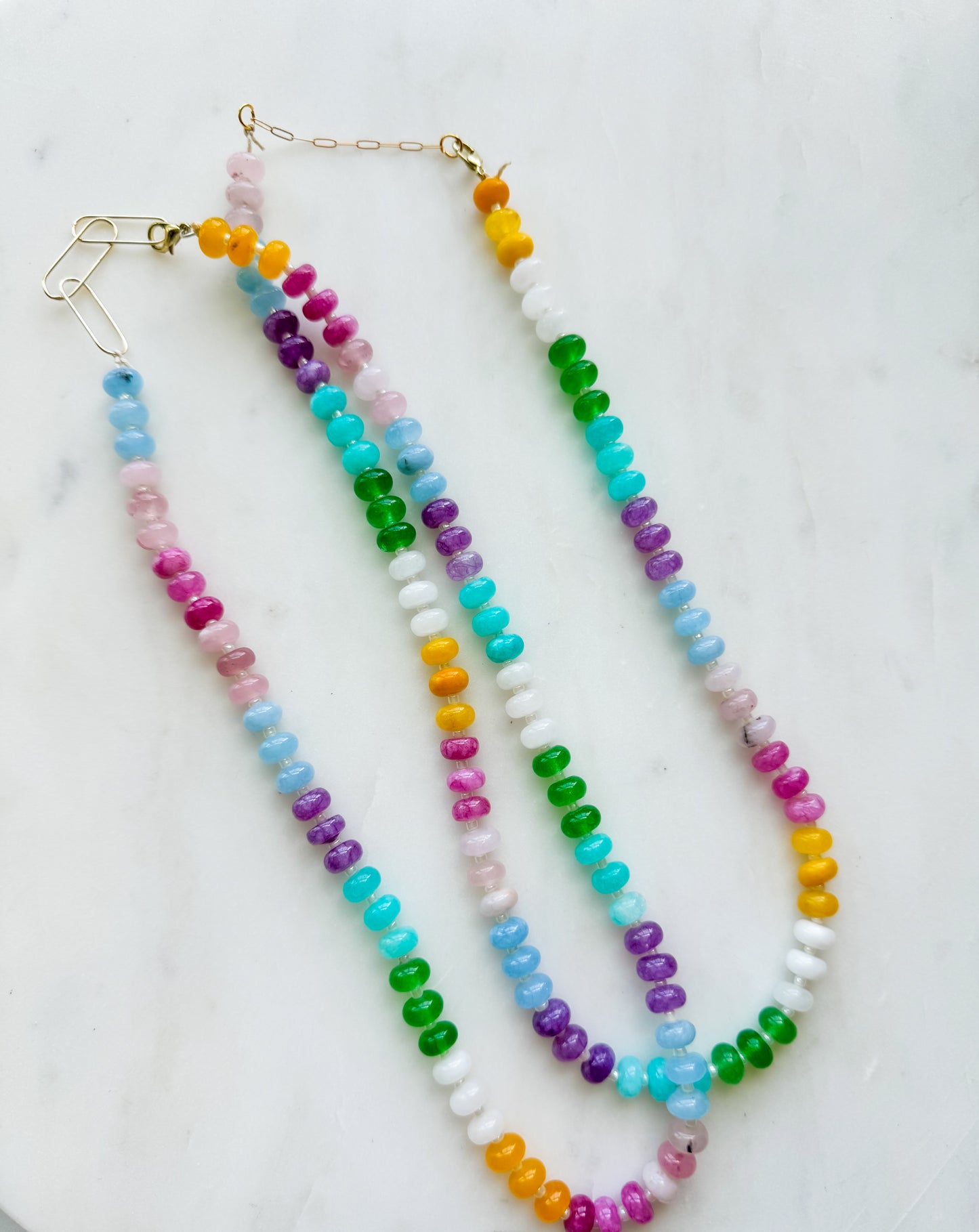 Hand Beaded Jewel Necklace