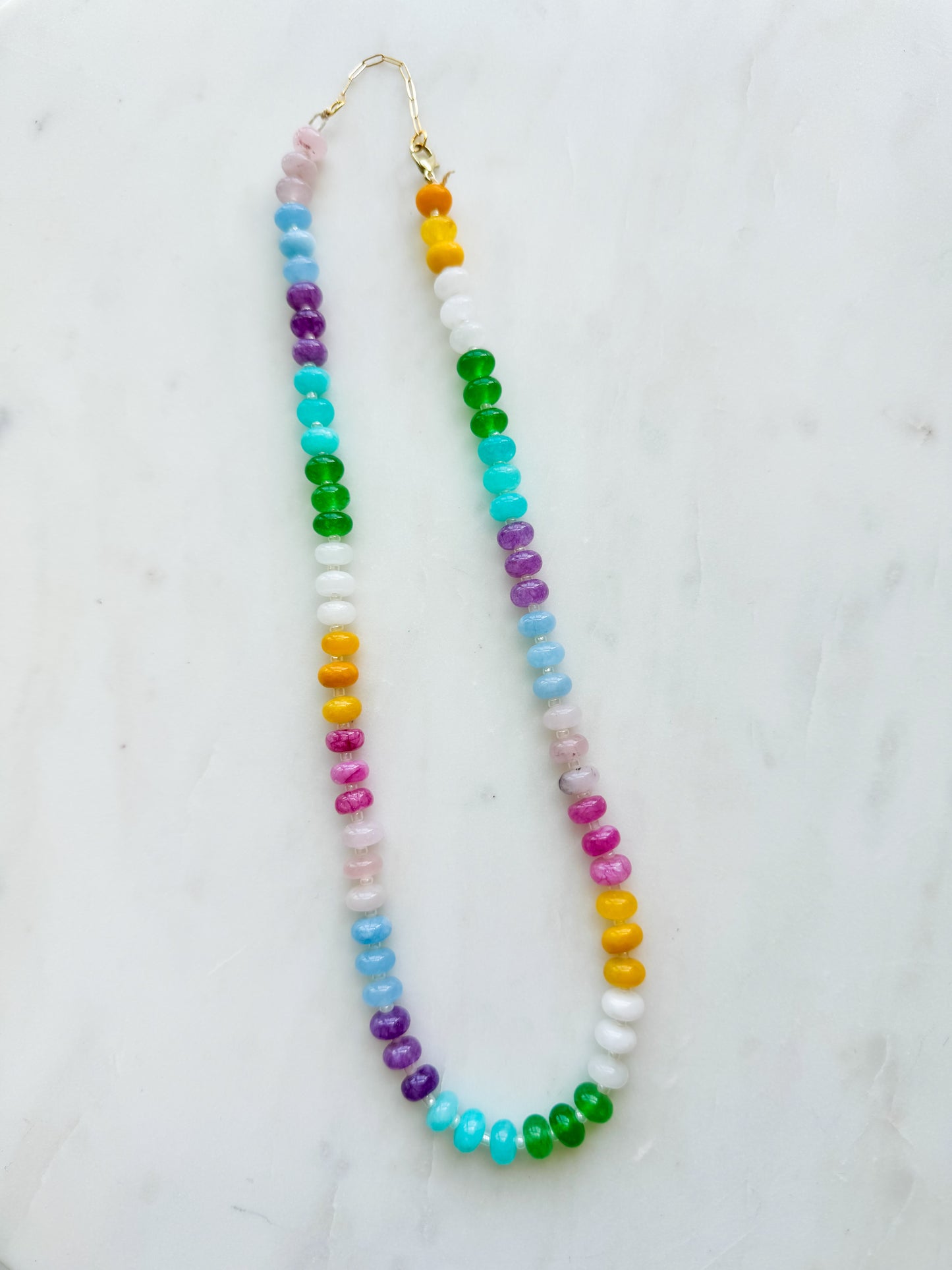 Hand Beaded Jewel Necklace
