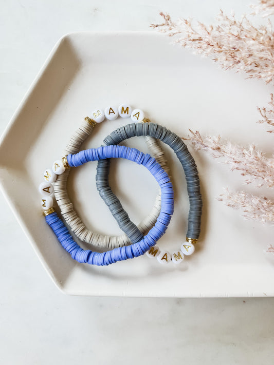 Kids Custom Handmade Clay Beaded Bracelet