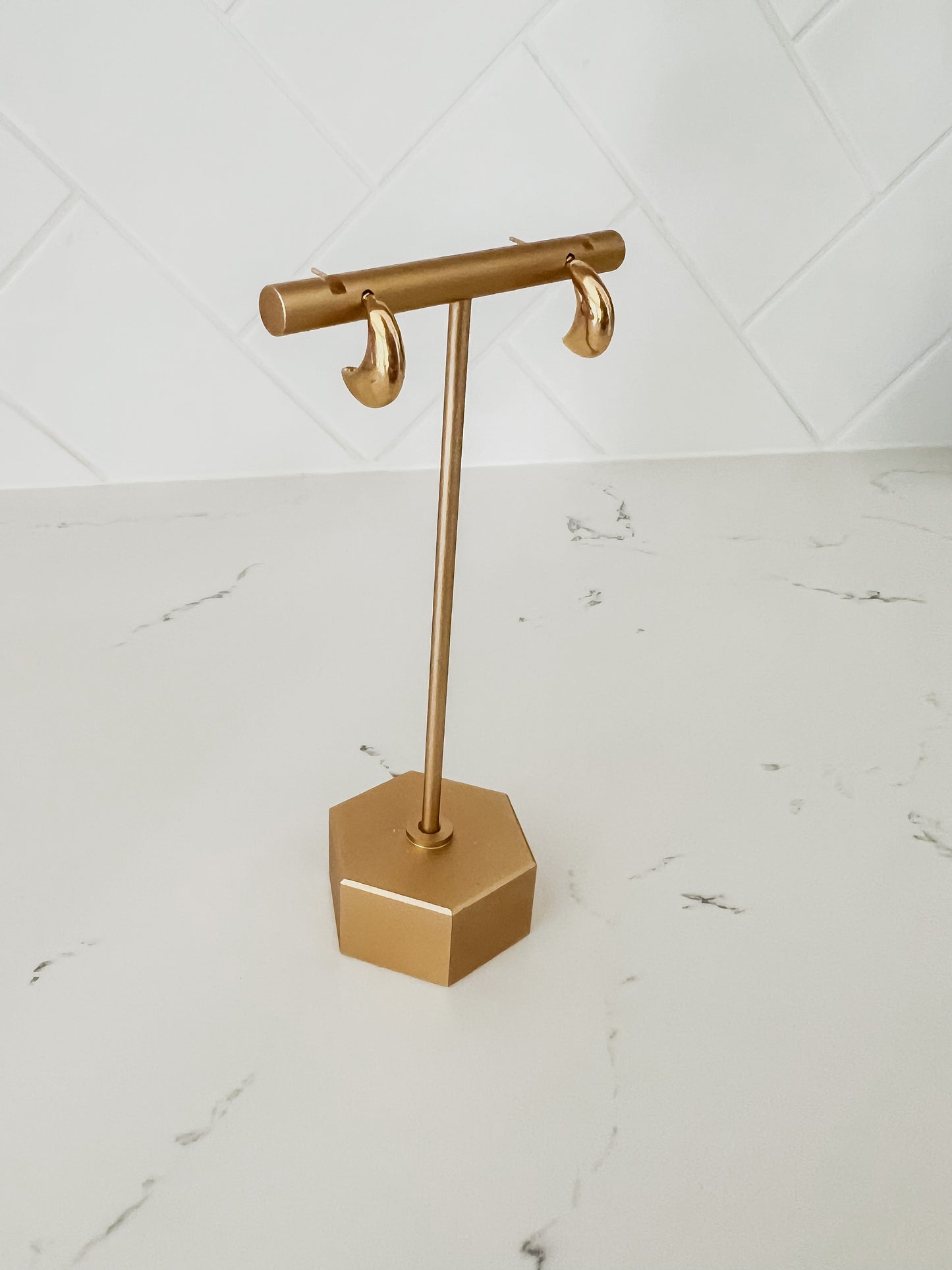 Tiny Crescent Moon Dangle