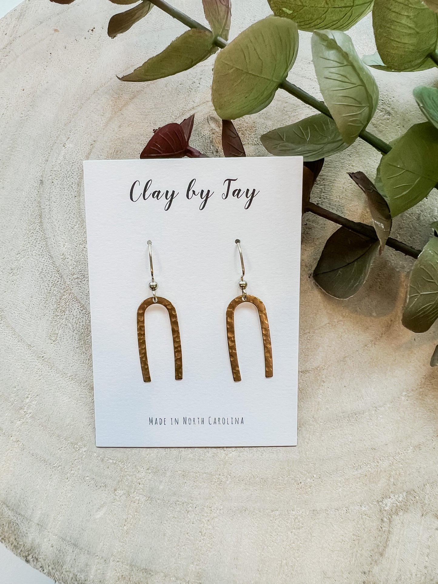 Hammered Arch Dangles