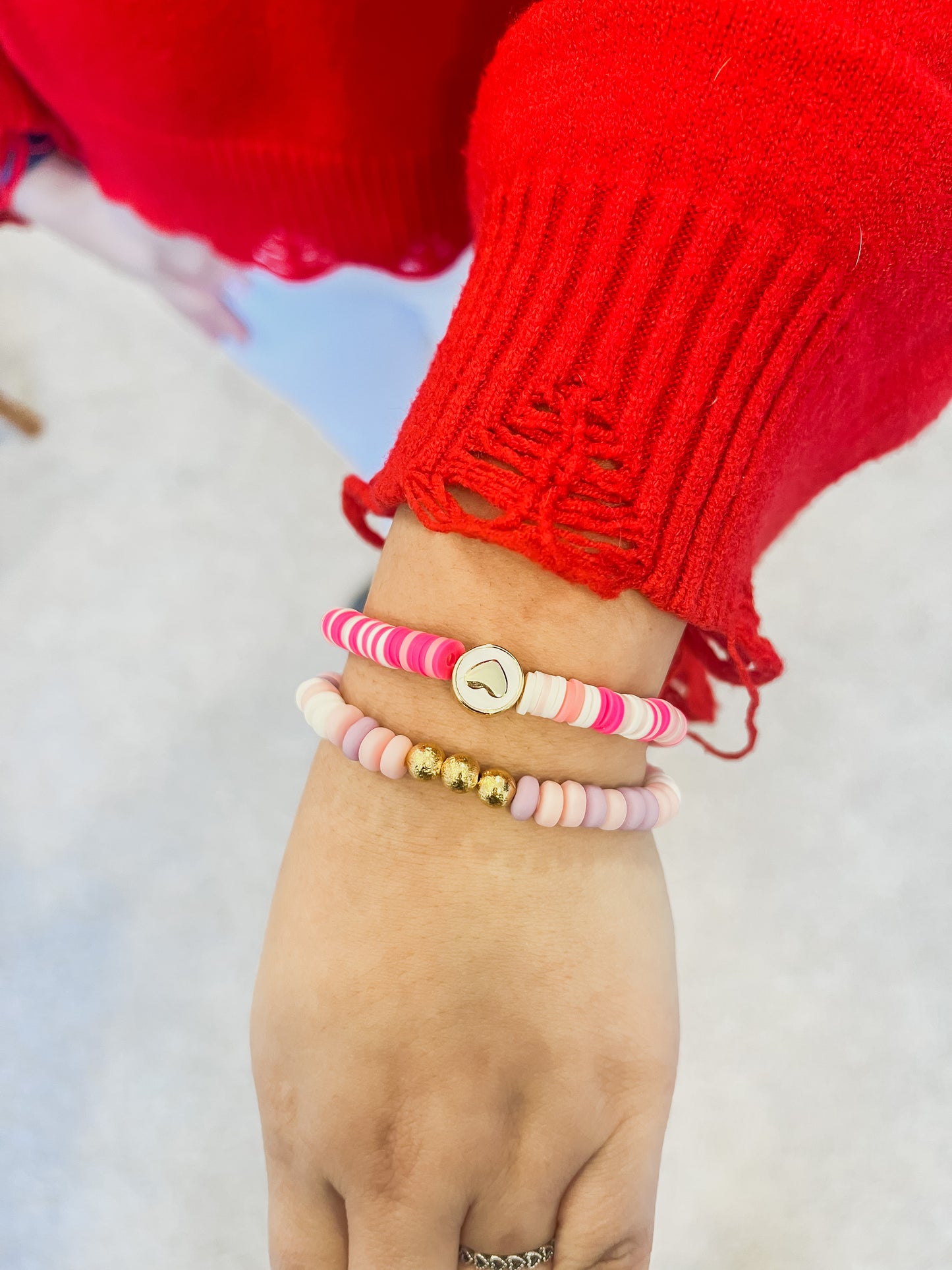 Pink Heart Bracelet