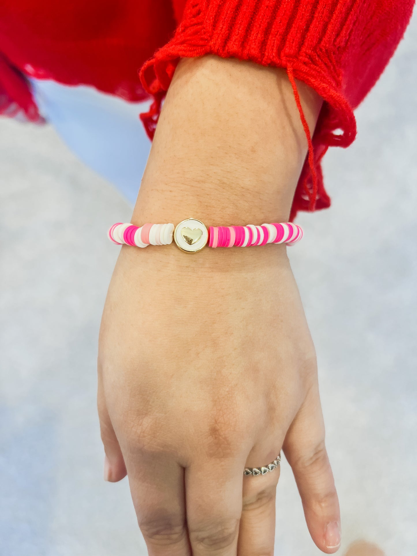 Pink Heart Bracelet