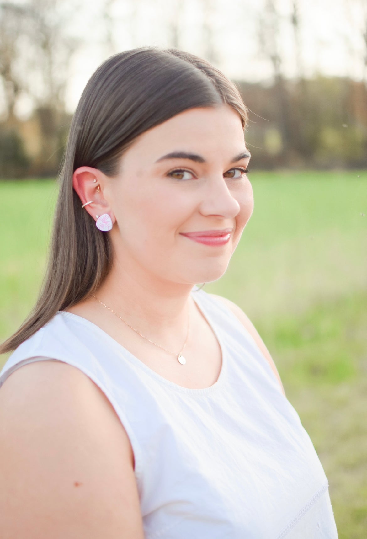 Tropical Organic Triangle Studs