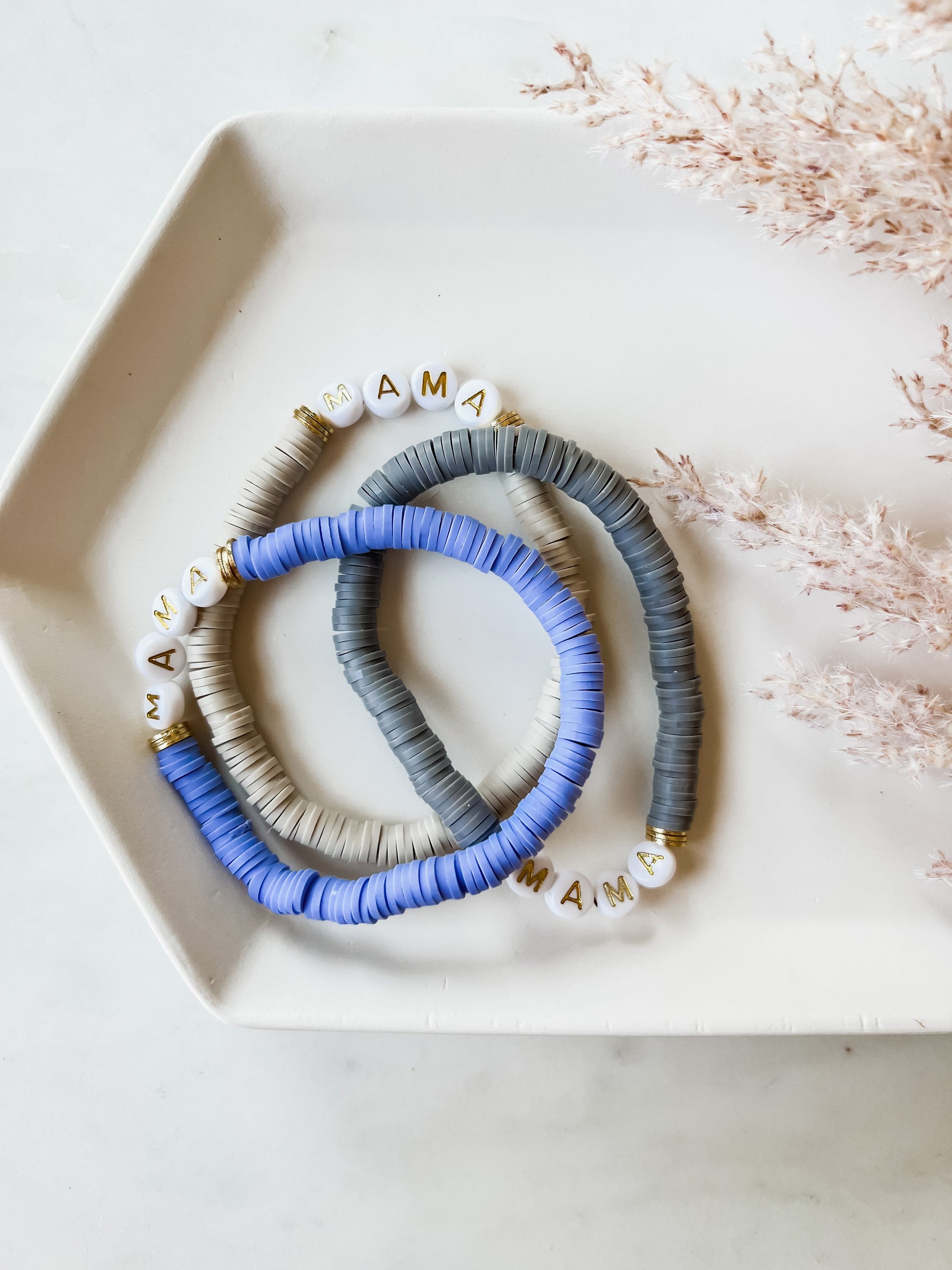 Kids Custom Handmade Clay Beaded Bracelet